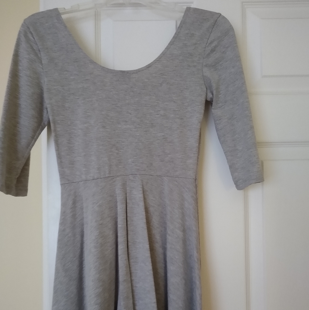 Gray skater dress